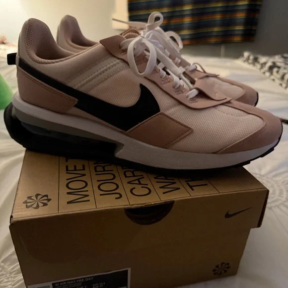 Nike Blush Pink and Black Air Max Pre-Day Sneakers - Picture 1 of 5